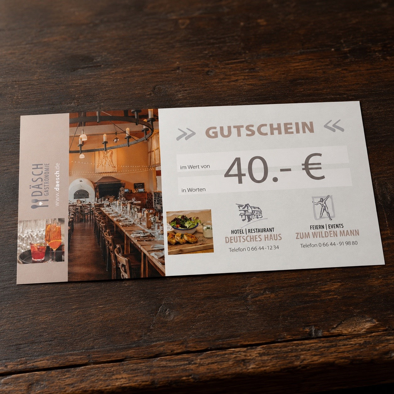 Wertgutschein 40 €