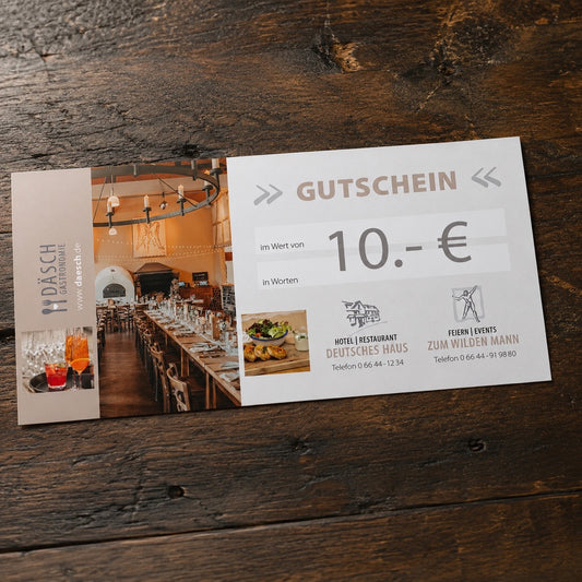 Wertgutschein 10 €
