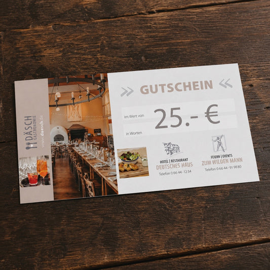 Wertgutschein 25 €