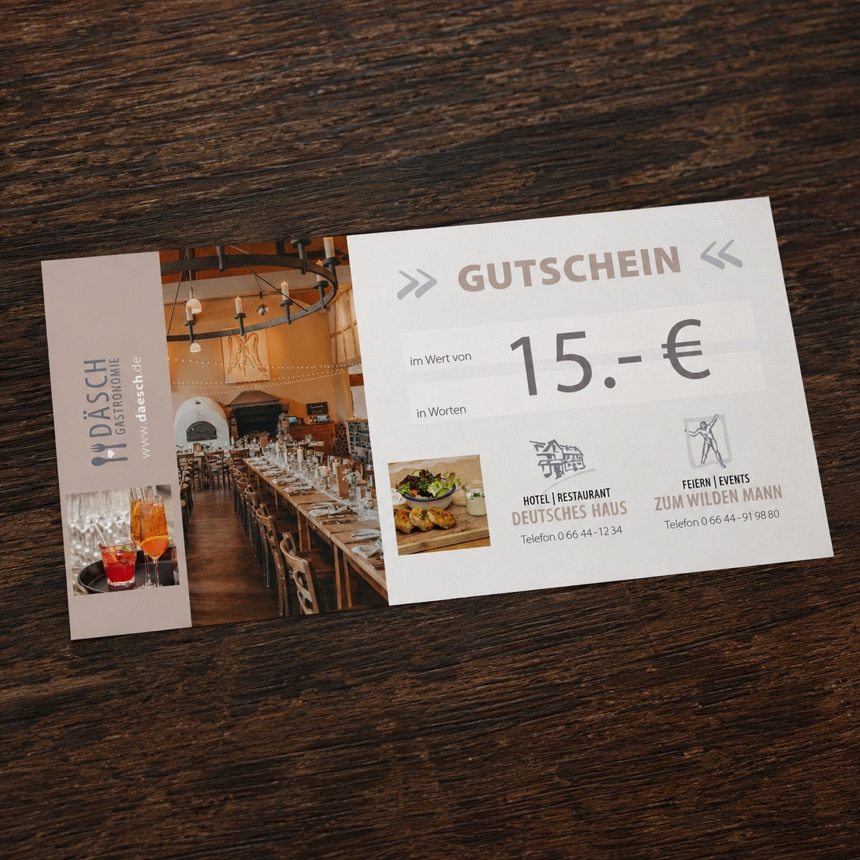 Wertgutschein 15 €